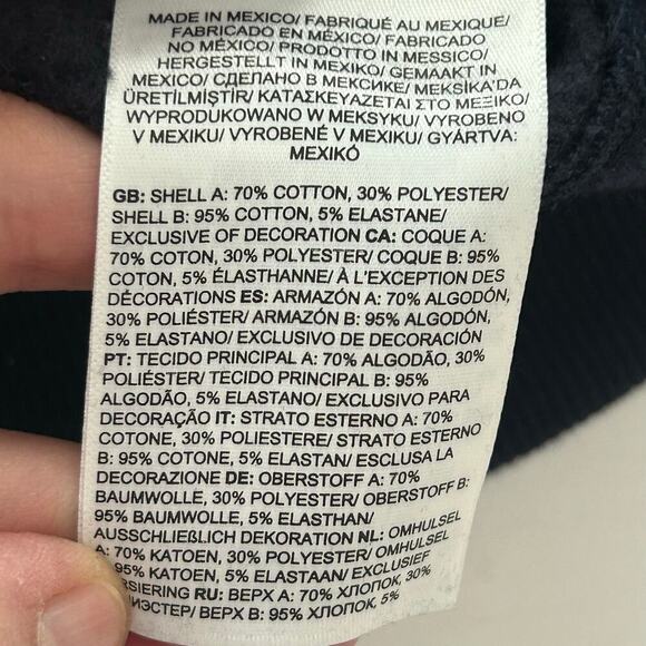 The North Face mens navy Bear pullover hoodie size L - Picture 6 of 7